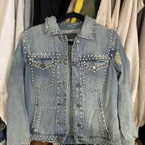 Blank NYC Light Blue Studded Jean Jacket
